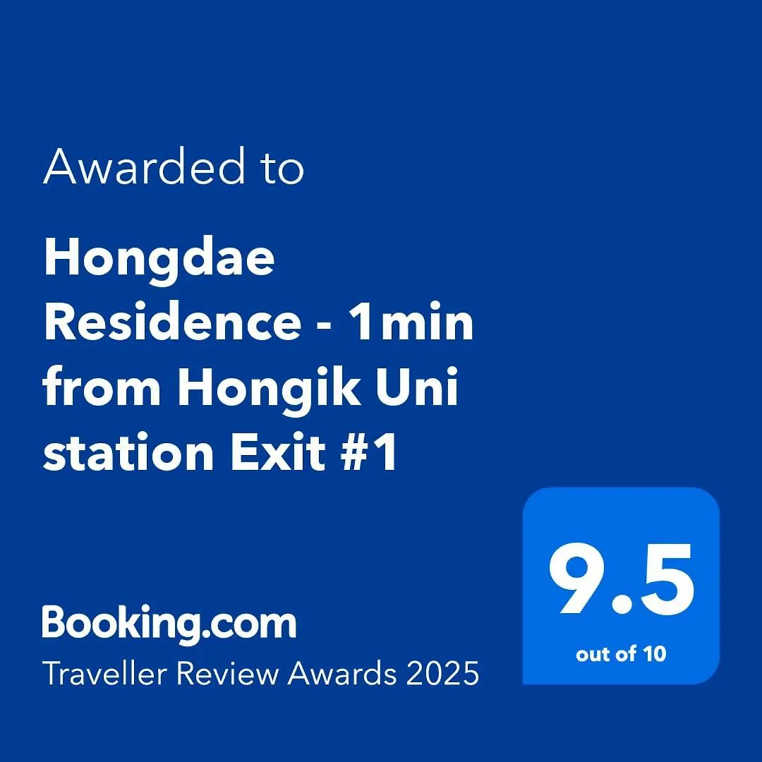 Hongdae Residence - 1Min From Hongik Uni Station Exit #1 Seoul
